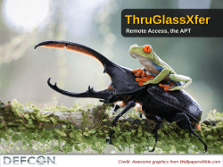 DEFCON-23-Ian-Latter-Remote-Access-the-APT