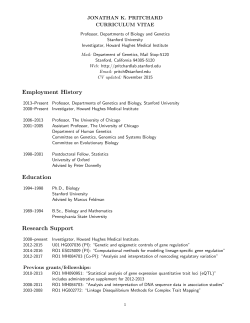 Employment History Education Research Support