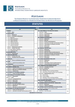 Standing IFLA Europe STATUTES 2014 ENG