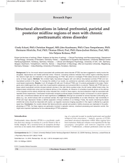 Structural alterations in lateral prefrontal, parietal and posterior