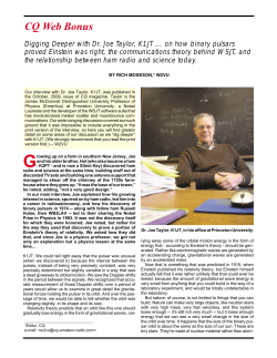 Digging Deeper with Dr. Joe Taylor, K1JT