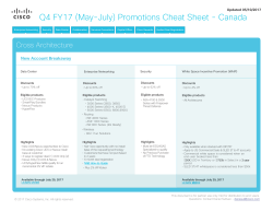 Q4 FY17 (May-July) Promotions Cheat Sheet - Canada