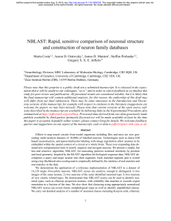 NBLAST: Rapid, sensitive comparison of neuronal