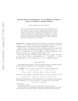 Hochschild (Co) Homology of Exterior Algebras using AMT