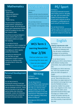 2-3N Learning Newsletter T1