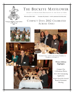 the buckeye mayflower - Ohio Mayflower Society