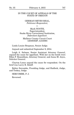 Real v. Nooth - Oregon - Appellate Court Opinions