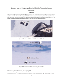 Lessons Learned Designing a Spherical Satellite Release