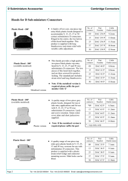Hoods - Cambridge Connectors
