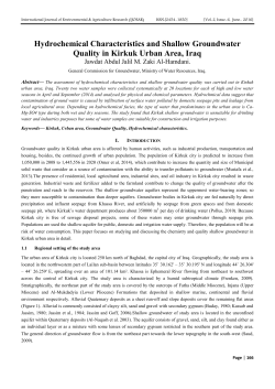 Hydrochemical Characteristics and Shallow Groundwater