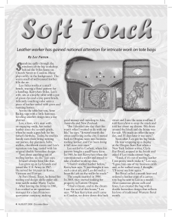 Leather worker has gained national attention for intricate work on