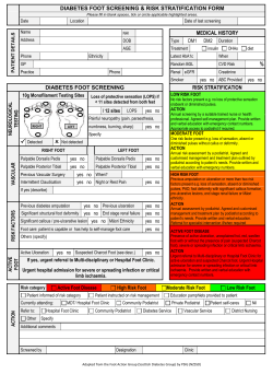 Foot Screening Guidelines