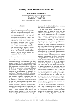 Modeling Prompt Adherence in Student Essays