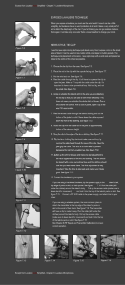 Location Audio Simplified: Exposed Lavaliere Technique