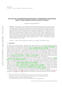 The optical polarization signatures of fragmented equatorial dusty