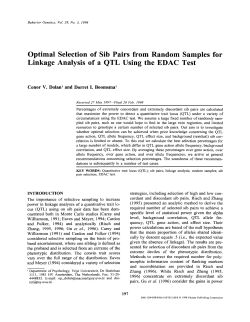 Optimal Selection of Sib Pairs from Random Samples for Linkage