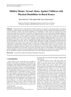 Keywordsb>Sexual Abuse, Children with Physical