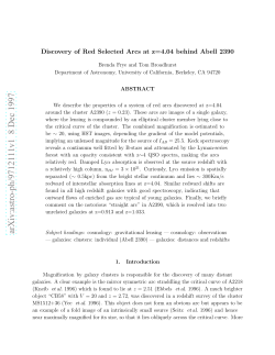 Discovery of Red Selected Arcs at z= 4.04 behind Abell 2390