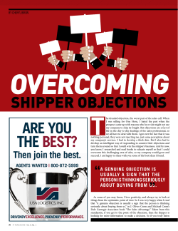 KEEP YOUR - One Horn Transportation