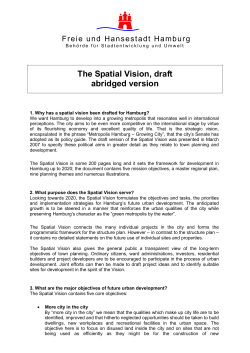 The Spatial Vision, draft abridged version