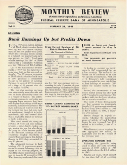monthly review - Federal Reserve Bank of Minneapolis
