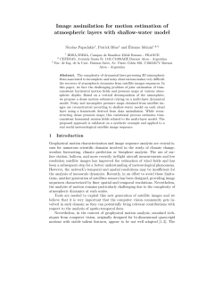 Image assimilation for motion estimation of atmospheric layers
