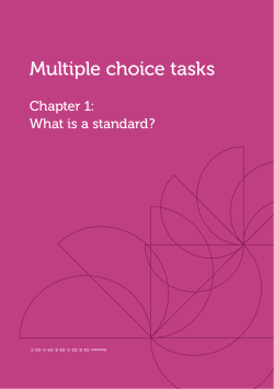 Multiple choice tasks