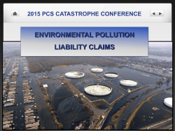 ENVIRONMENTAL POLLUTION LIABILITY CLAIMS