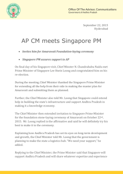 AP CM meets Singapore PM