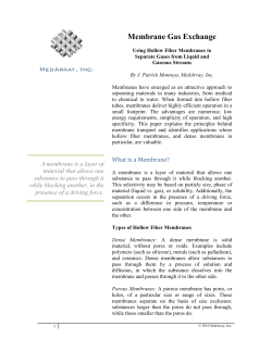 Membrane Gas Exchange White Paper