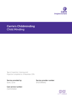 Carrie`s Childminding Child Minding