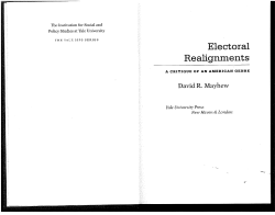 Electoral Realignments: A Critique of an American Genre