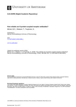 How reliable are G-protein-coupled receptor antibodies?