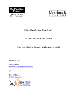 Rumors in Damascus - The Pluralism Project