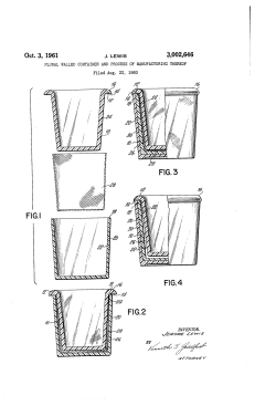 Plural walled container and process of manufacturing thereof