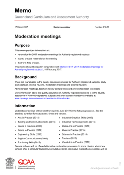 Memo 016/17 Senior secondary: Moderation meetings