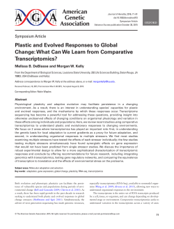 Plastic and Evolved Responses to Global Change: What Can We