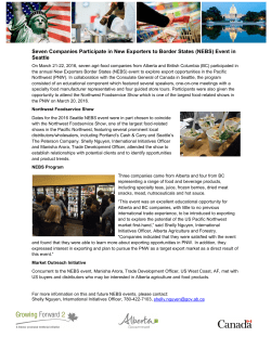 Seven Companies Participate in New Exporters to Border States
