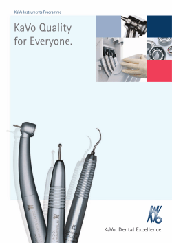 KaVo Quality for Everyone.