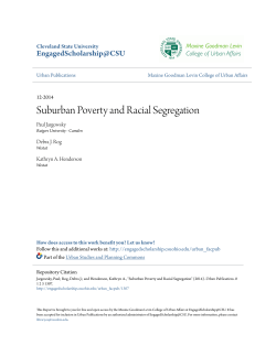 Suburban Poverty and Racial Segregation