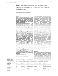 Ki-67, oestrogen receptor, and progesterone receptor proteins in the