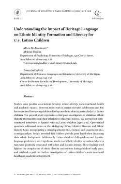 Understanding the Impact of Heritage Language on Ethnic Identity