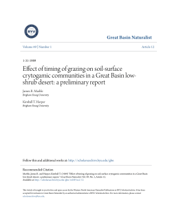 Effect of timing of grazing on soil-surface crytogamic communities in