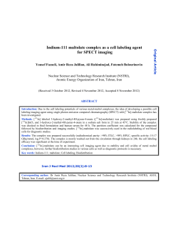 Indium-111 maltolate complex as a cell labeling agent for SPECT