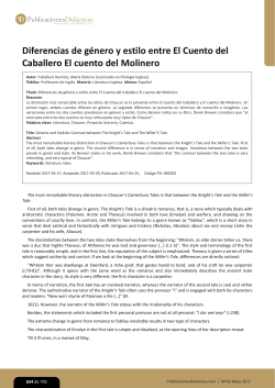 Diferencias de gA&Acirc;&copy;nero y estilo entre El Cuento del Caballero El