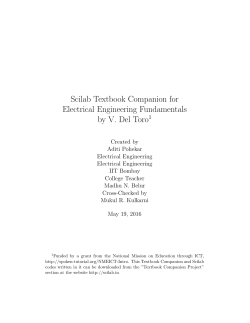 Scilab Textbook Companion for Electrical Engineering