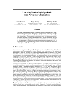 Learning Motion Style Synthesis from Perceptual Observations