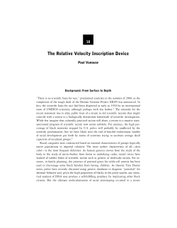 The Relative Velocity Inscription Device