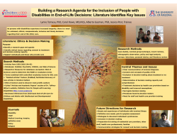 Building a Research Agenda for the Inclusion of People with