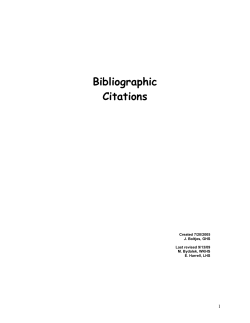 Bibliographic Citations